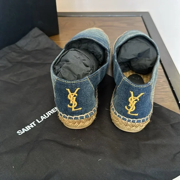 YSL Blue Jean Espadrilles